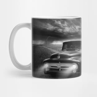 1956 Ford F-100 - black white Mug